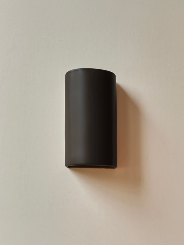 Ceramic wall light CURVE - Black